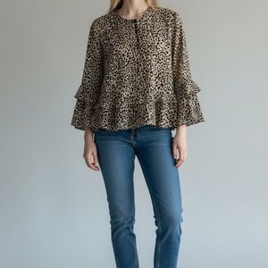 Leopard Print Women's Top